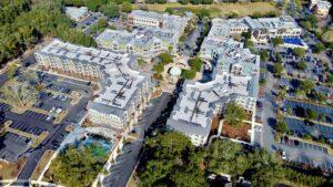 tioga town center aerial view